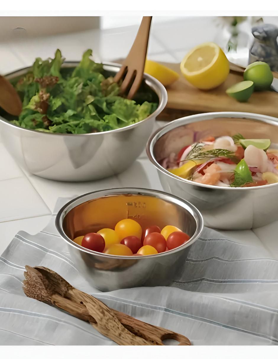 Set bowl 5 piezas de acero inoxidable 2
