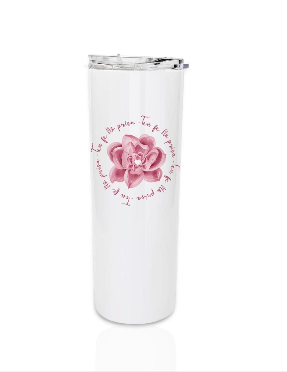 Set termo de acero inoxidable con tapa a presión 590 ml