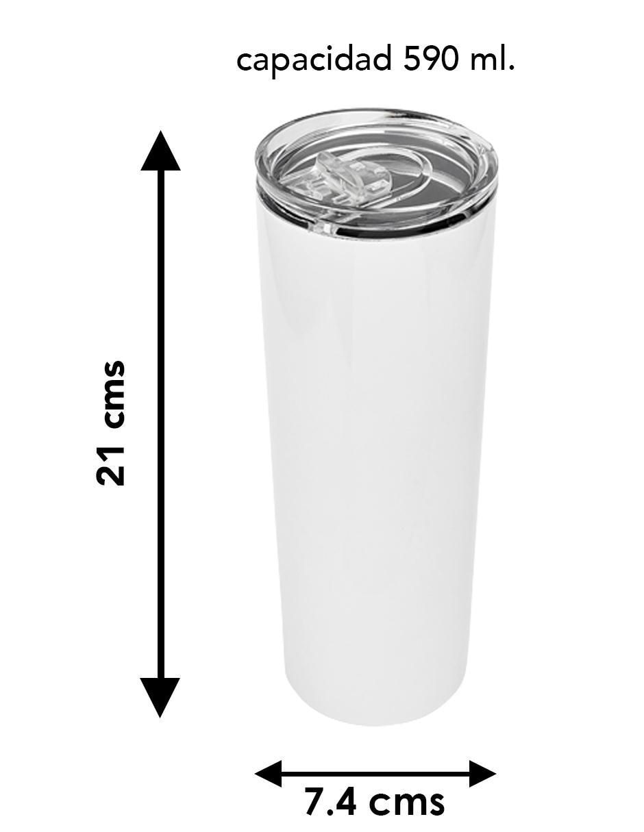 Set termo de acero inoxidable con tapa a presión 590 ml 5