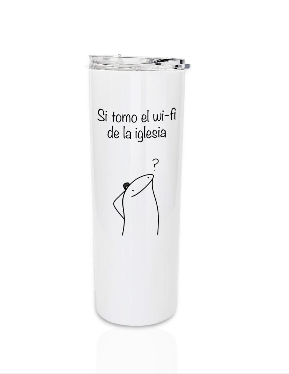Set termo de acero inoxidable con tapa a presión 2