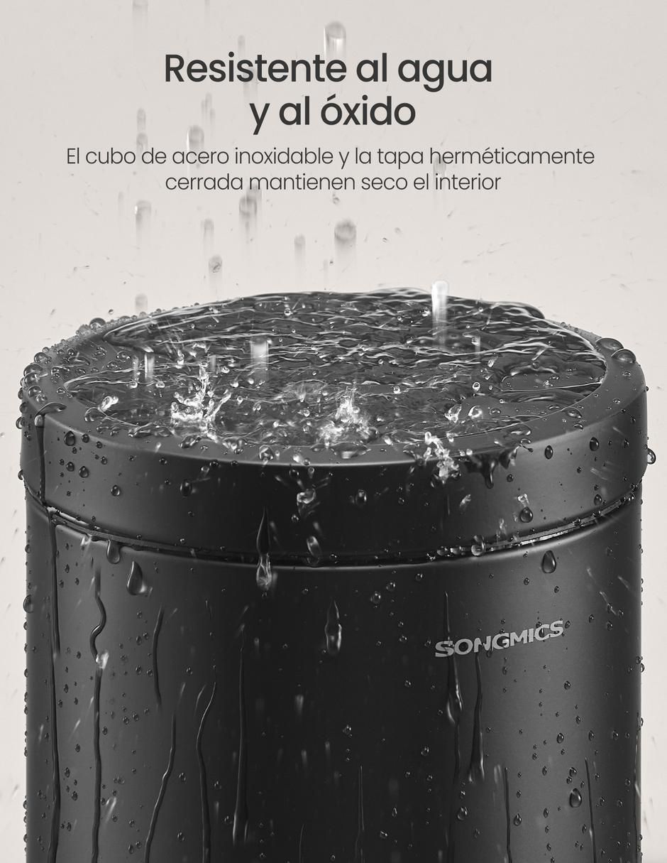 Bote de basura de acero