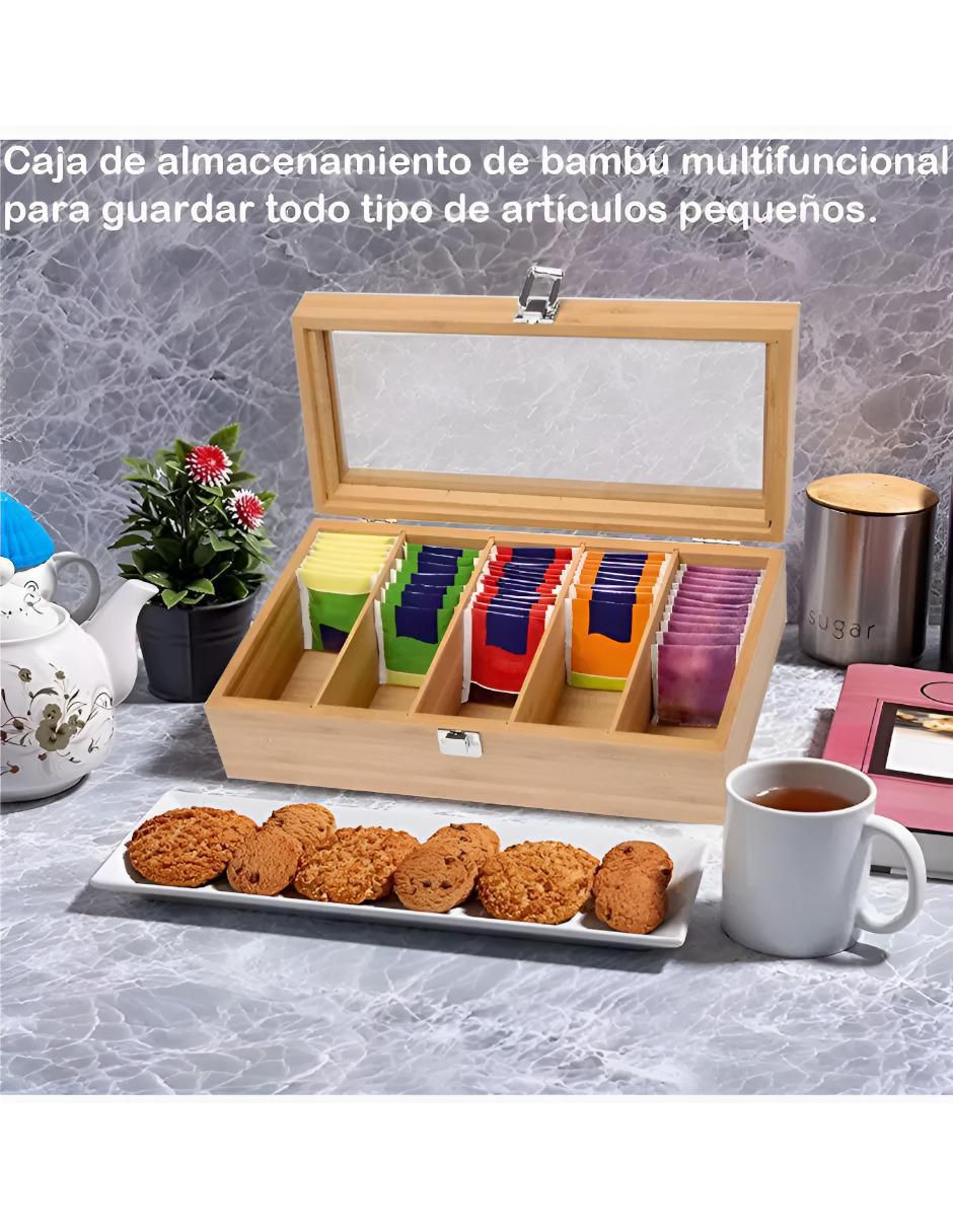 Contenedor de té de bambú 3