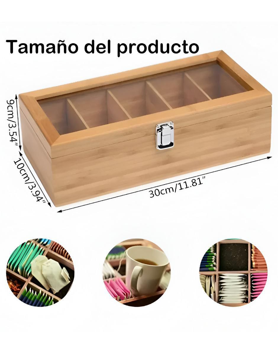 Contenedor de té de bambú 4