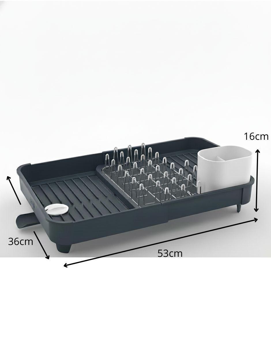 Escurridor de trastes/biberones Expanding Dish Rack de plástico 10