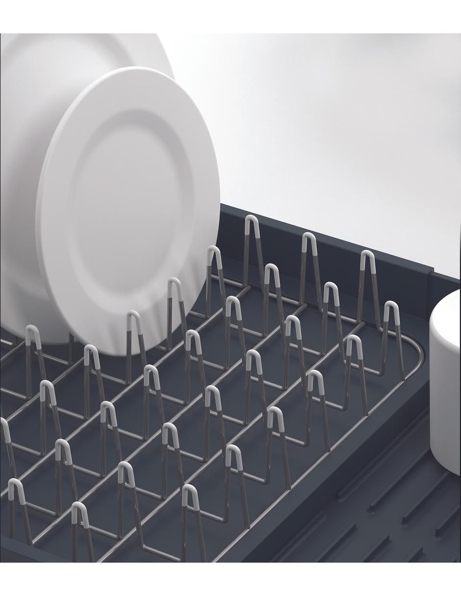Escurridor de trastes/biberones Expanding Dish Rack de plástico 6
