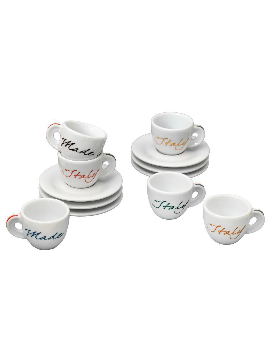 Set de tazas espresso Made In Italy 12 piezas Set de tazas espresso Made In Italy 12 piezas