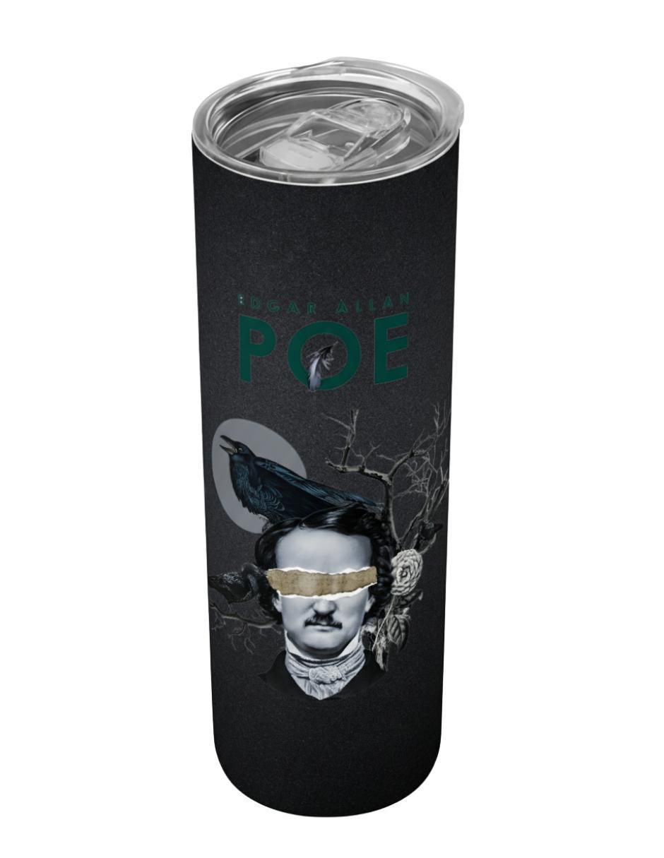 Set termo de acero inoxidable Edgar Allan Poe con tapa a presión 2