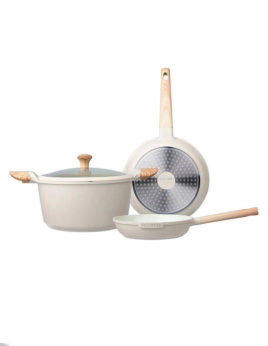 Batería De Cocina Vasconia De Cerámica Antiadherente Cerámica 9 Piezas