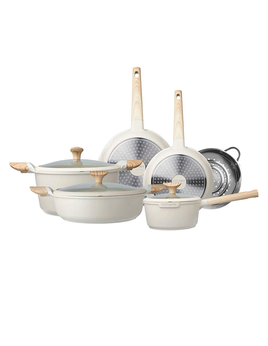 VASCONIA Batería De Cocina Vasconia De Cerámica Antiadherente Cerámica 9 Piezas