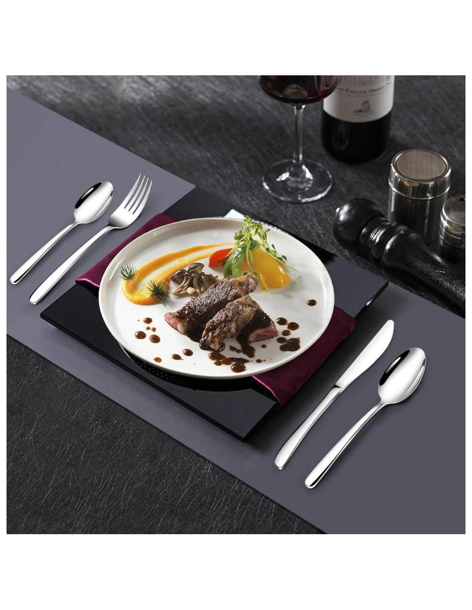 Set cubiertos de acero inoxidable 24 piezas
