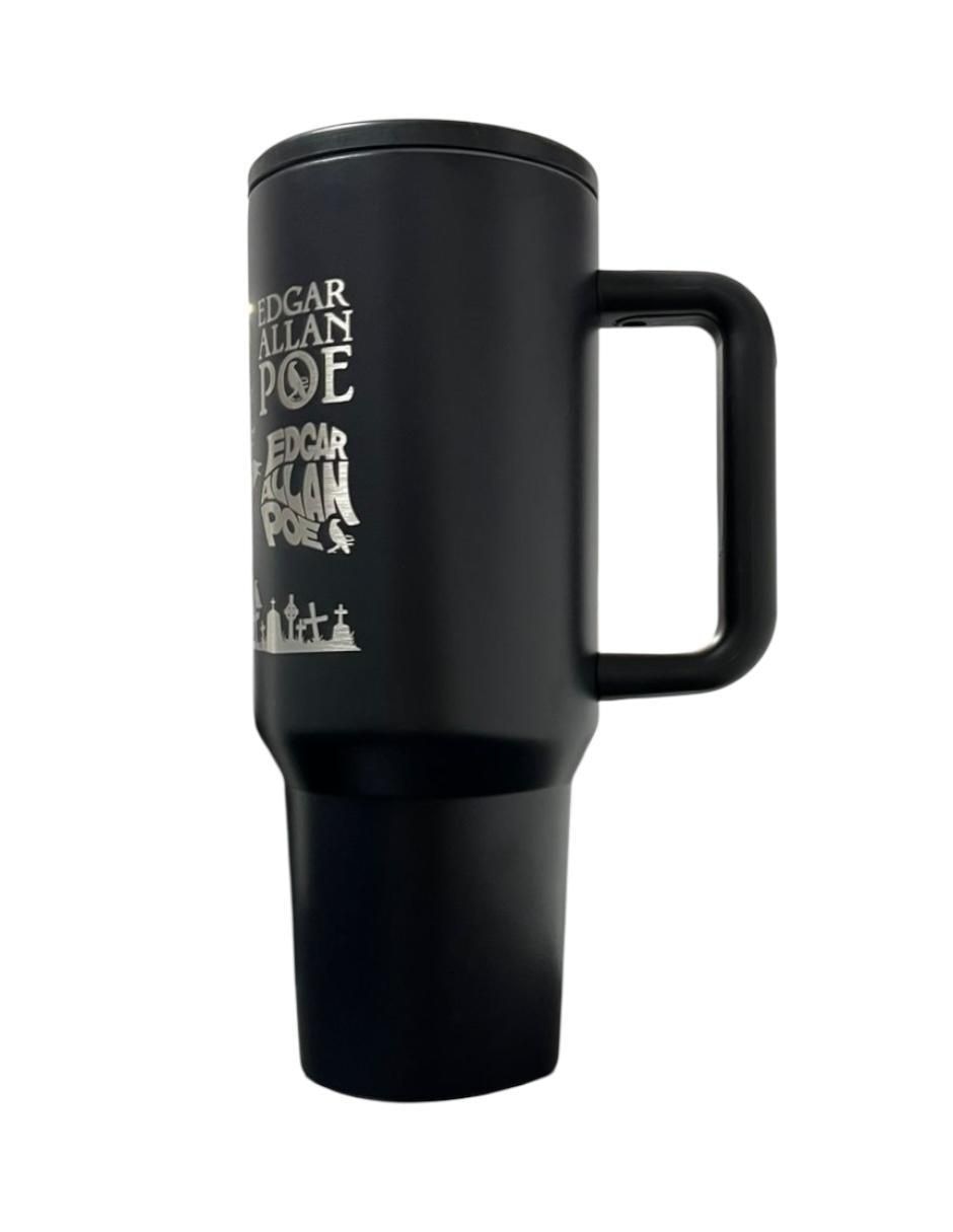 Termo de acero inoxidable Edgar Allan Poe con tapa rosca 2