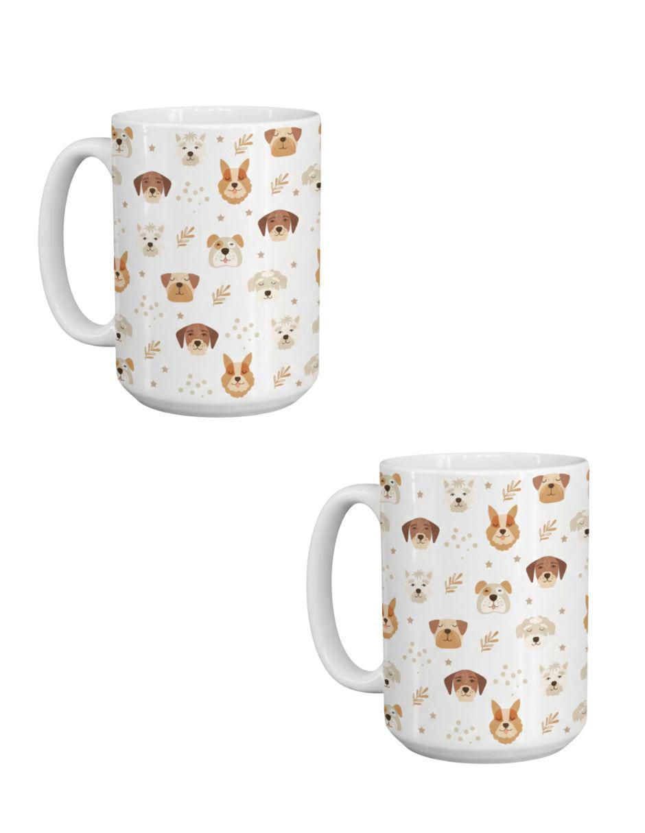 Set de tazas clásicas Ilustrado Perros 2 piezas Set de tazas clásicas Ilustrado Perros 2 piezas