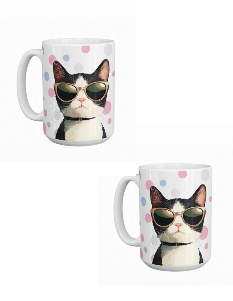 Set de tazas americanas Gatos 2 piezas Set de tazas americanas Gatos 2 piezas
