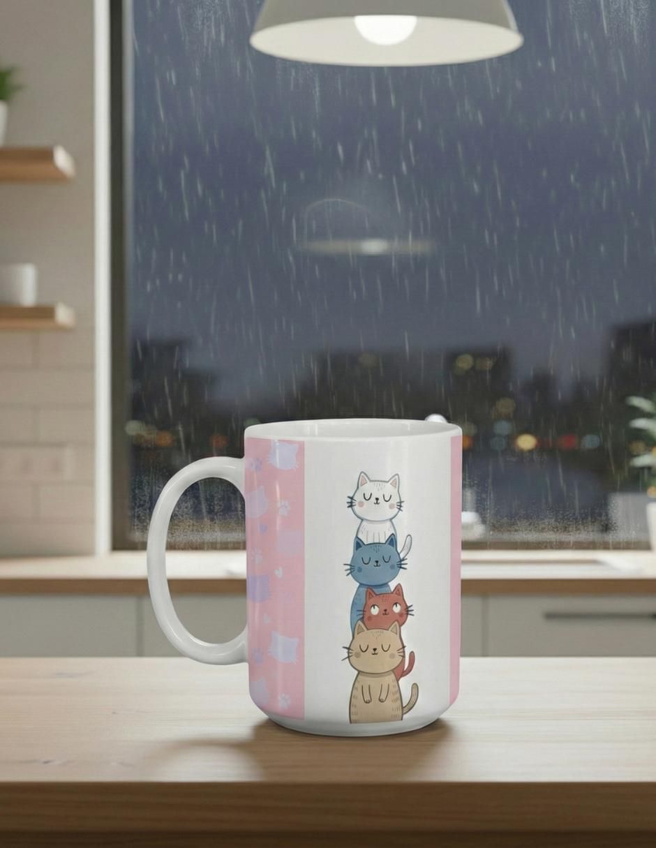 Set de tazas americanas Gatos 2 piezas 5