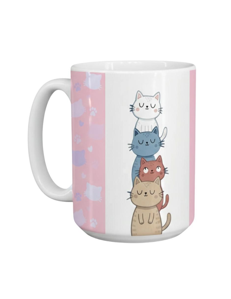 Set de tazas americanas Gatos 2 piezas 3
