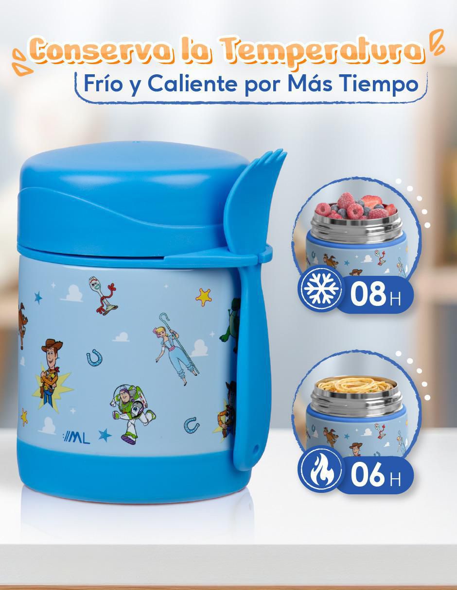 Contenedor Toy Story de acero inoxidable 2 piezas Contenedor Toy Story de acero inoxidable 2 piezas