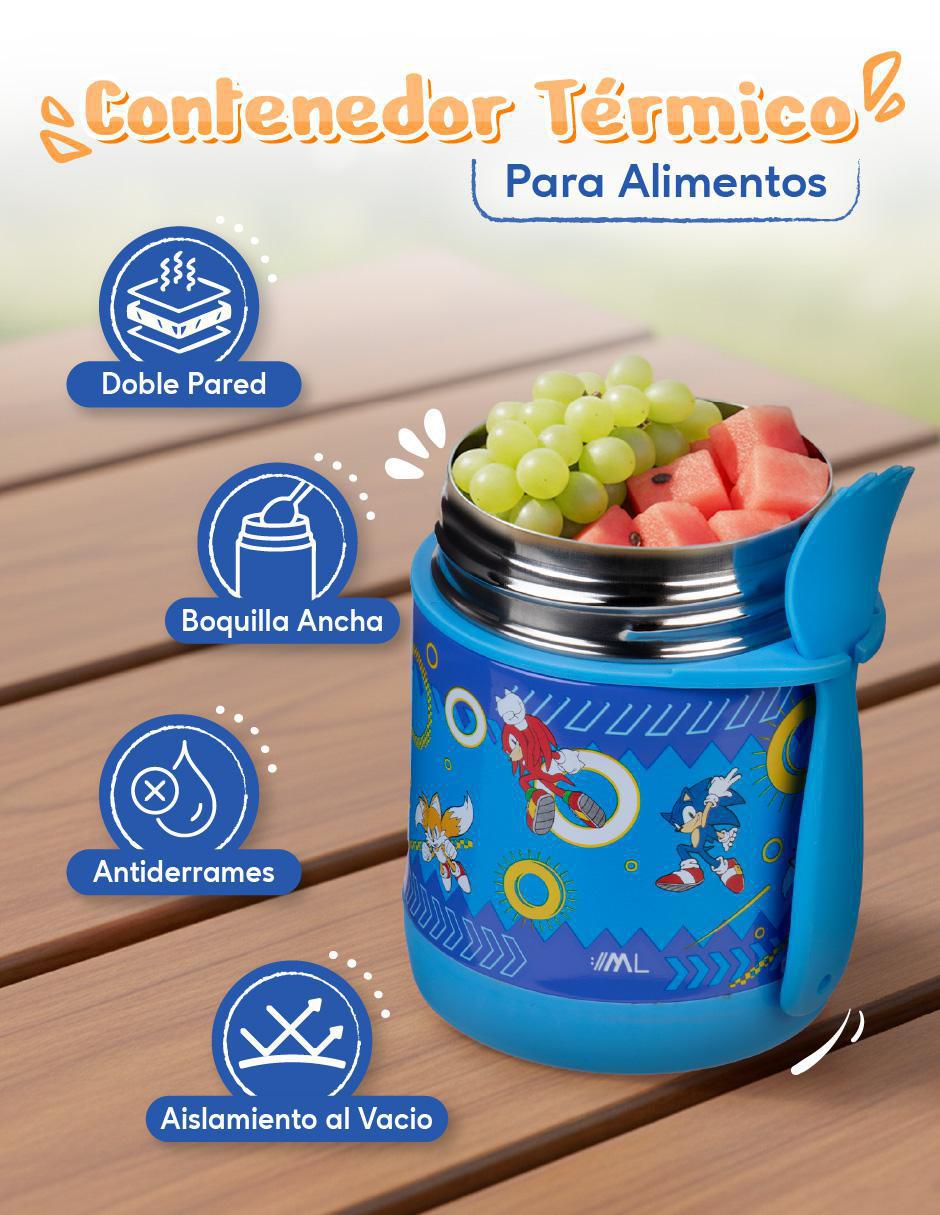 Contenedor Sonic de acero inoxidable 2 piezas Contenedor Sonic de acero inoxidable 2 piezas