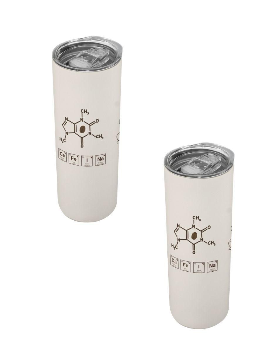 Set termo de acero inoxidable con tapa a presión Set termo de acero inoxidable con tapa a presión