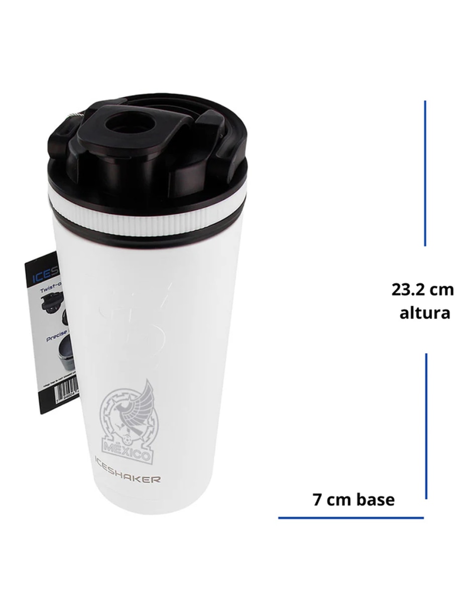 Termo de acero inoxidable shaker selección mexicana con tapa rosca 768 ml 2
