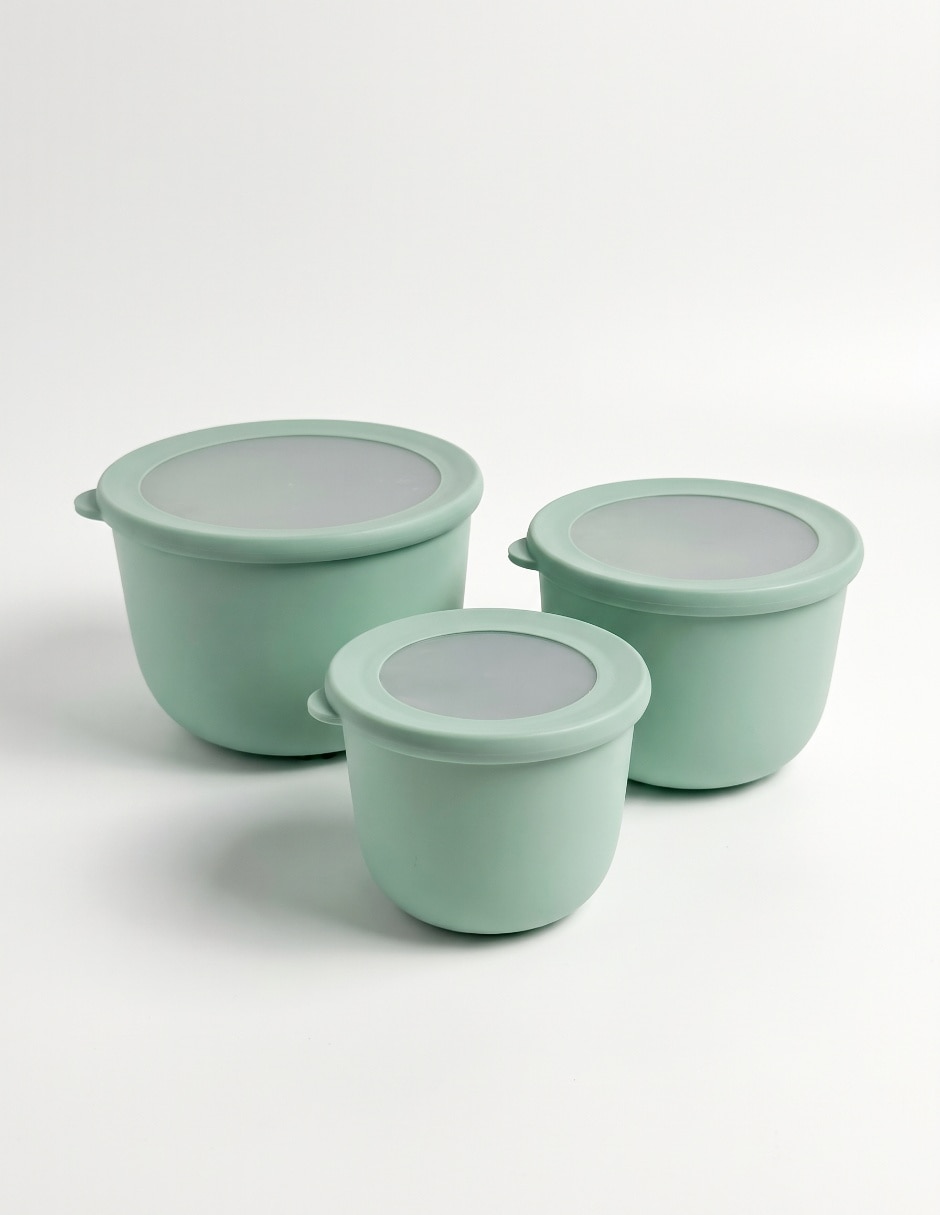 Set bowl 3 piezas de plástico