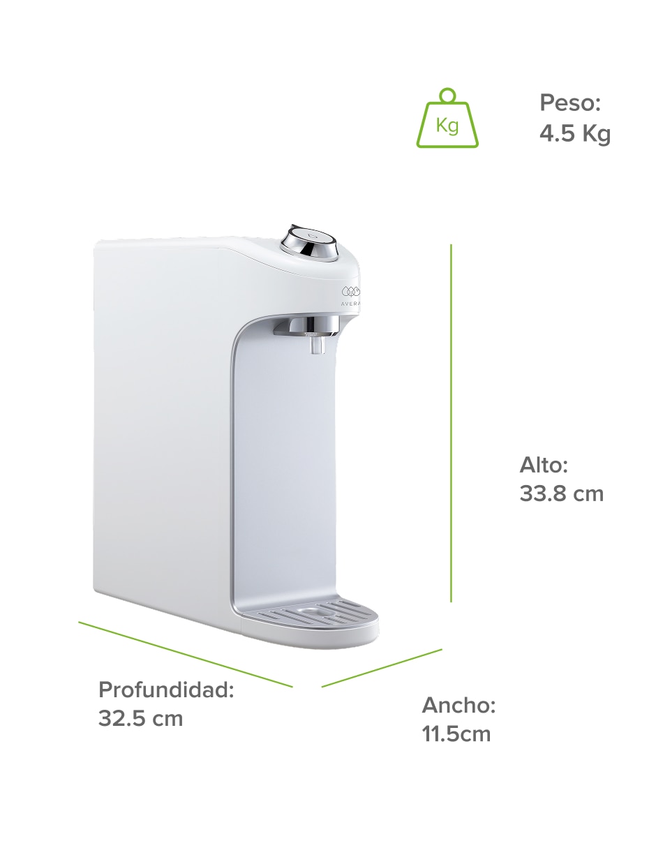 Purificador, dispensador y filtro de agua PAM01 6