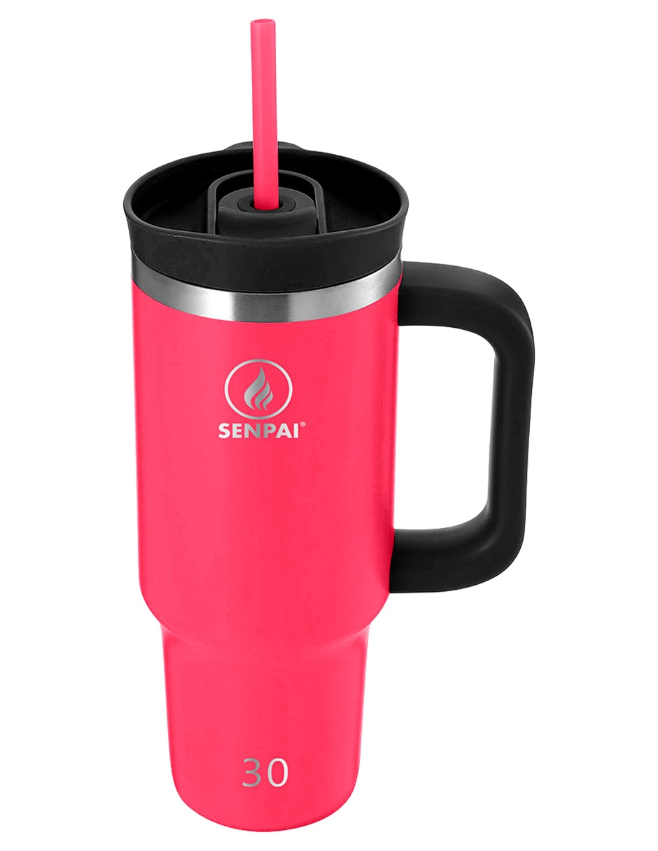Termo Senpai de acero inoxidable Tumbler con tapa flip top 887 ml