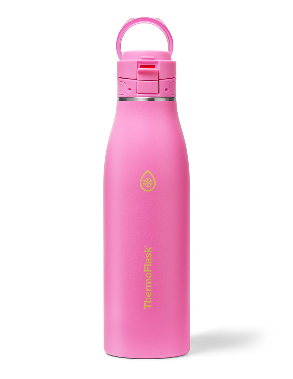 Termo thermoflask de acero inoxidable traveler 25 oz con tapa push pull 750 ml