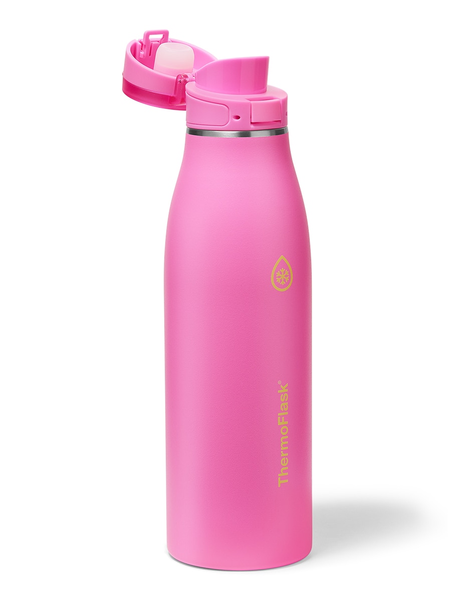 Termo thermoflask de acero inoxidable traveler 25 oz con tapa push pull 750 ml