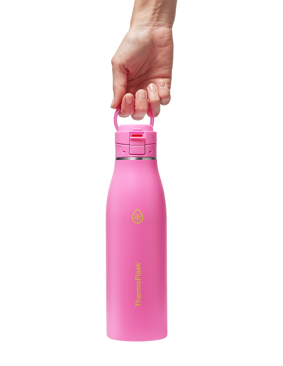 Termo thermoflask de acero inoxidable traveler 25 oz con tapa push pull 750 ml