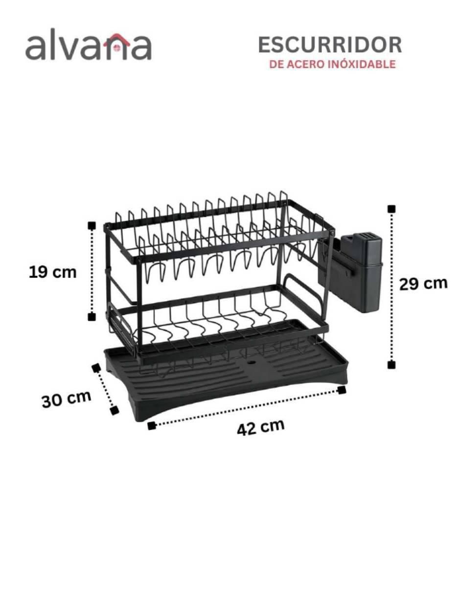 Escurridor de trastes de acero inoxidable 7