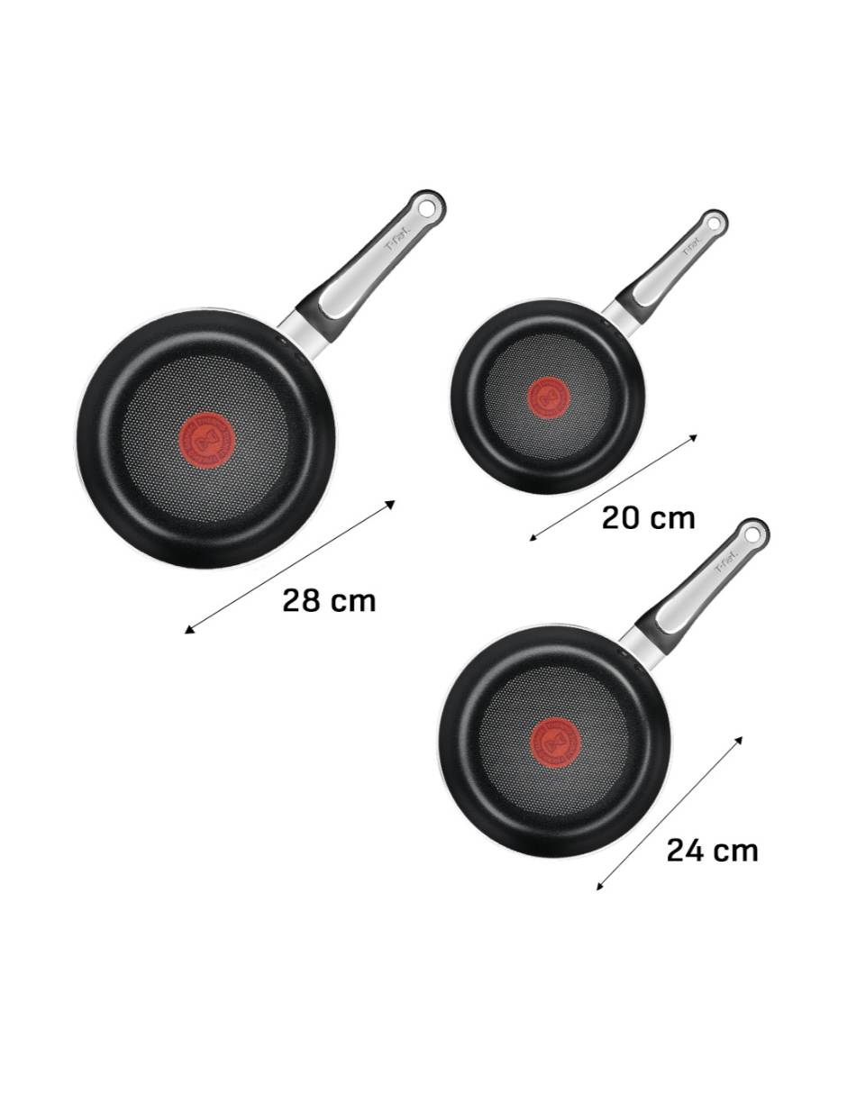 Set de sartenes artisian copper de aluminio 3 piezas 2