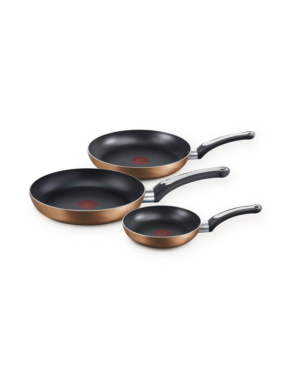 Set de sartenes artisian copper de aluminio 3 piezas