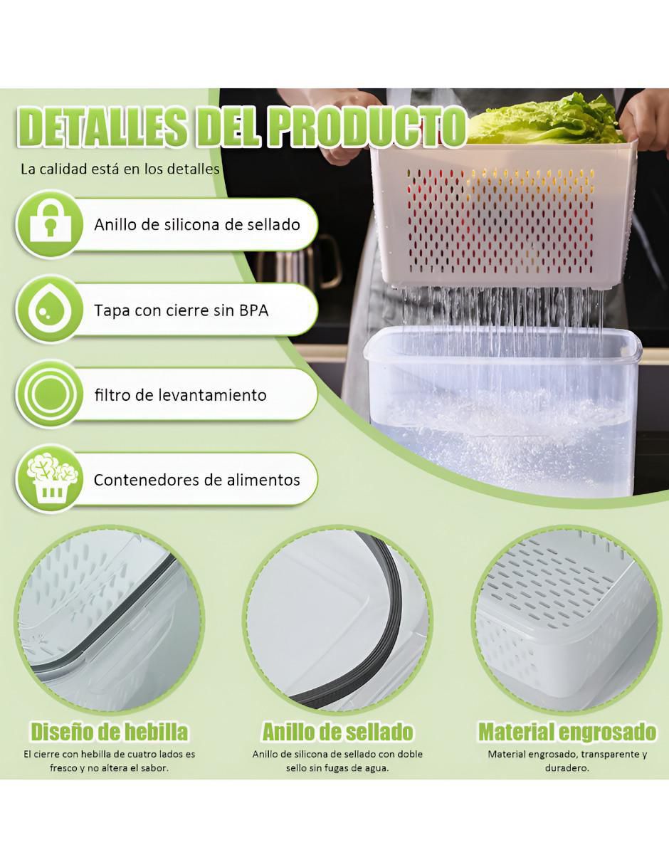 Contenedor de plástico 3 piezas Contenedor de plástico 3 piezas