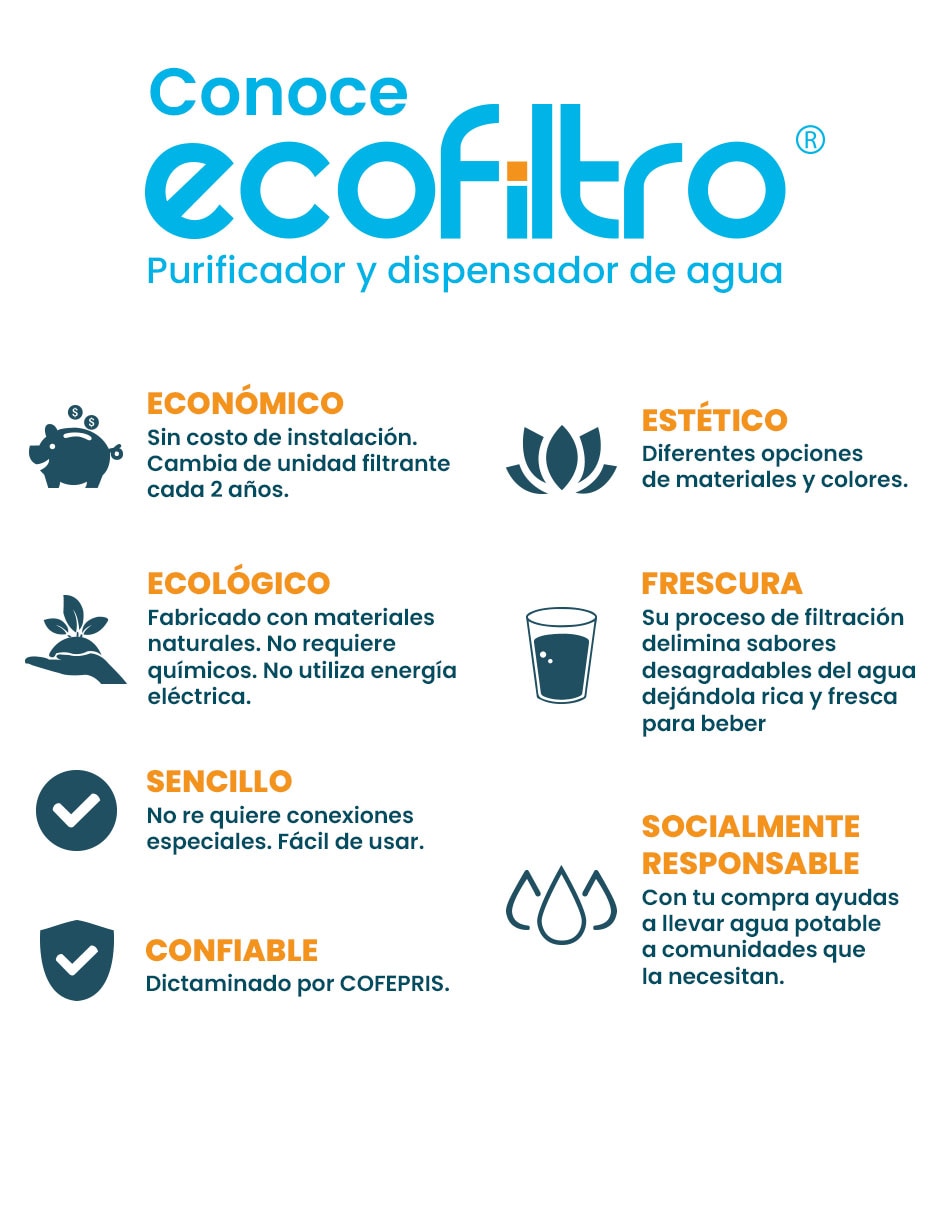 Purificador, dispensador y filtro de agua CER 20L GRIS OXFORD B Purificador, dispensador y filtro de agua CER 20L GRIS OXFORD B