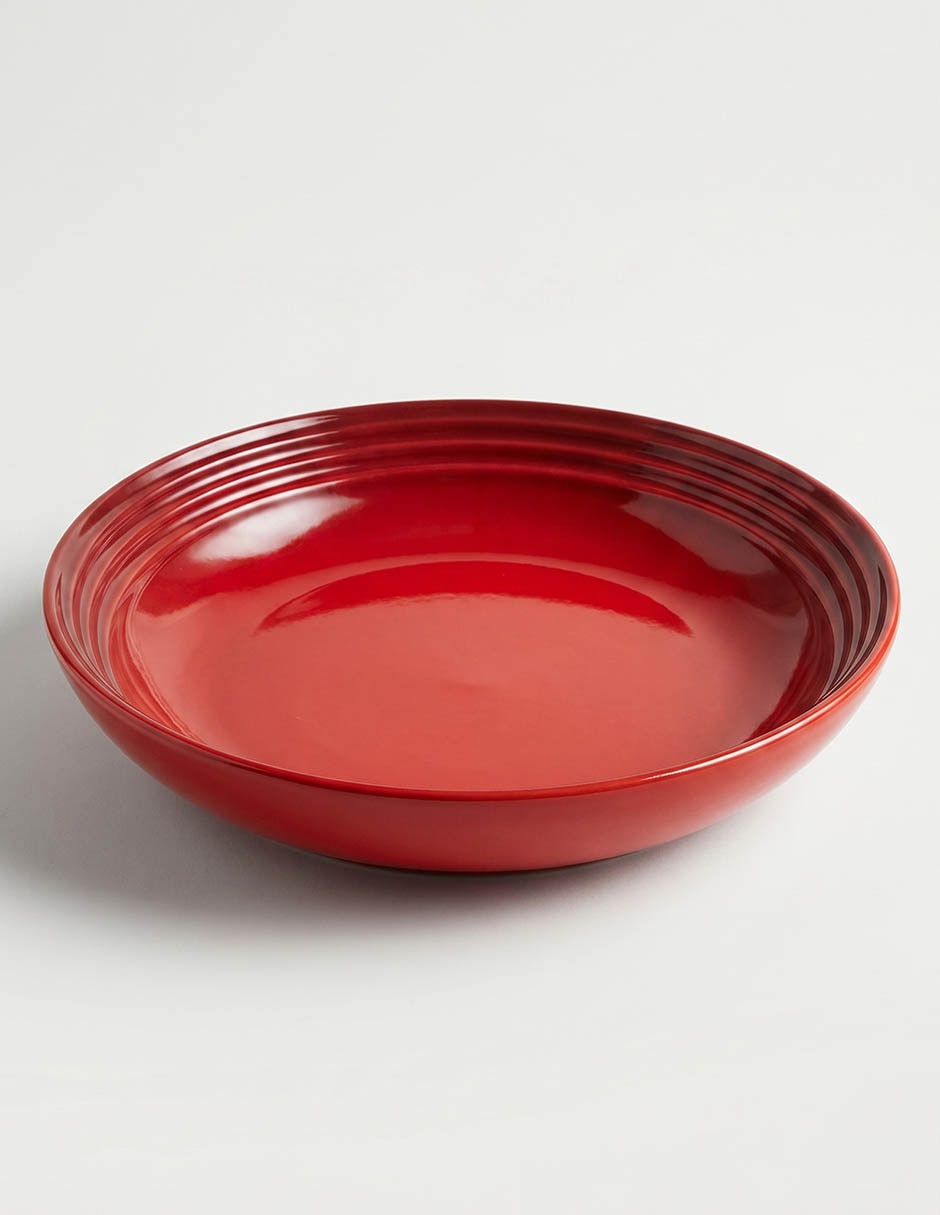 Plato pasta Le Creuset Cerise de cerámica