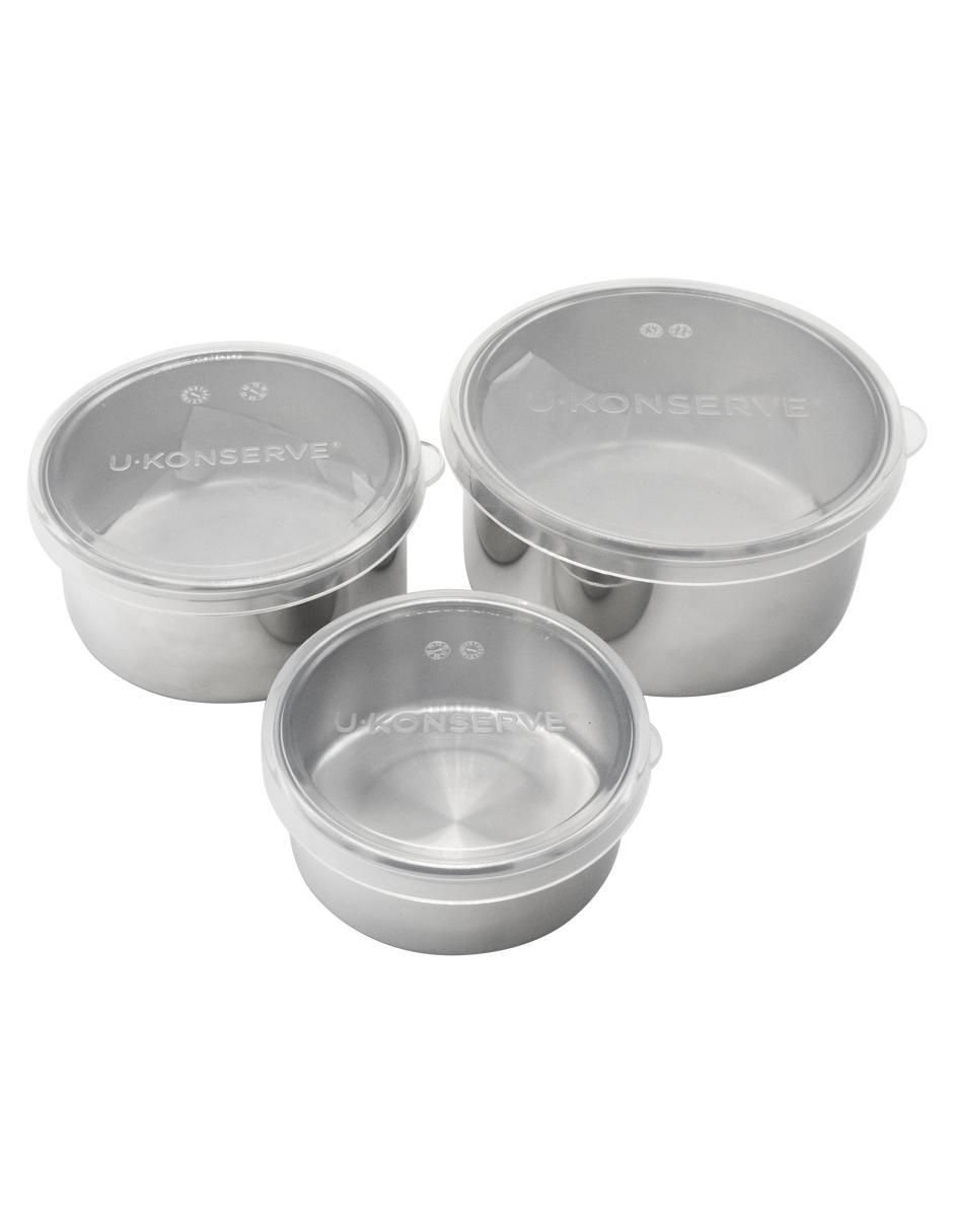 Set contenedores U.Konserve de acero 3 piezas