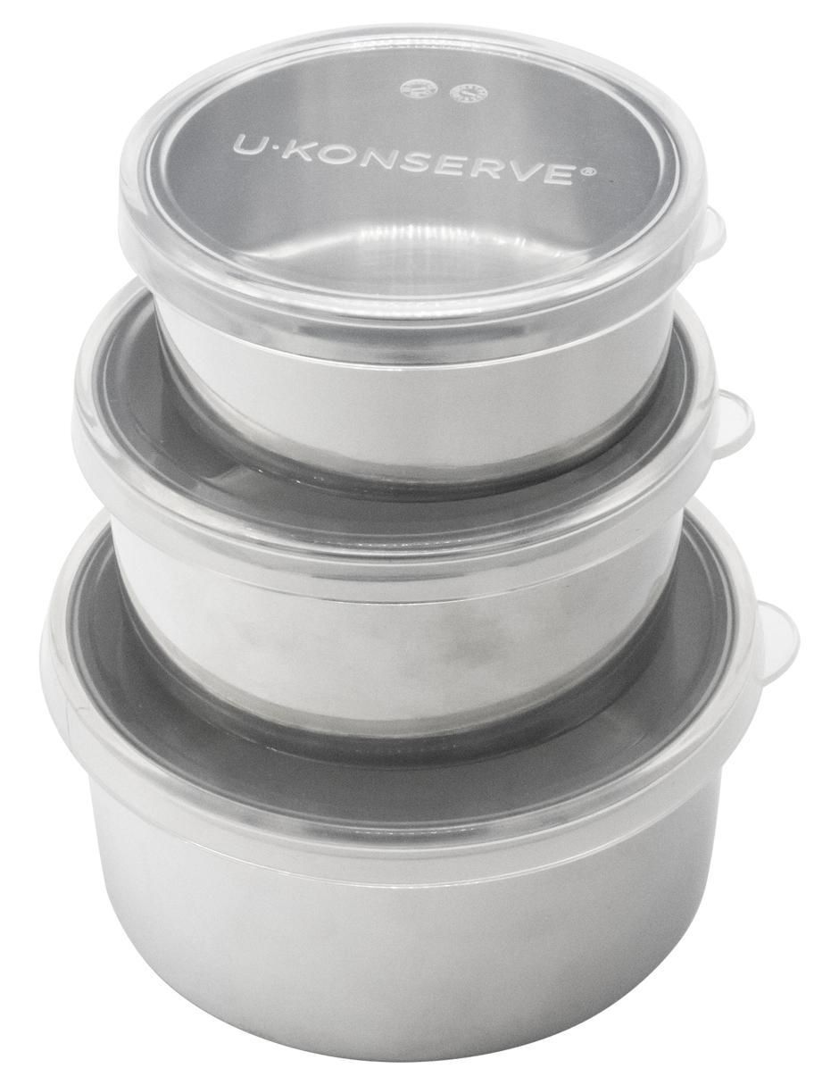 Set contenedores U.Konserve de acero 3 piezas