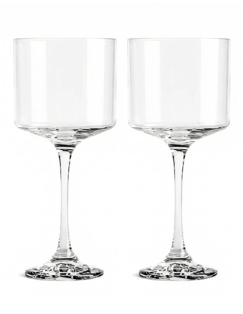 Set de copas para gin Rio de vidrio 2 piezas