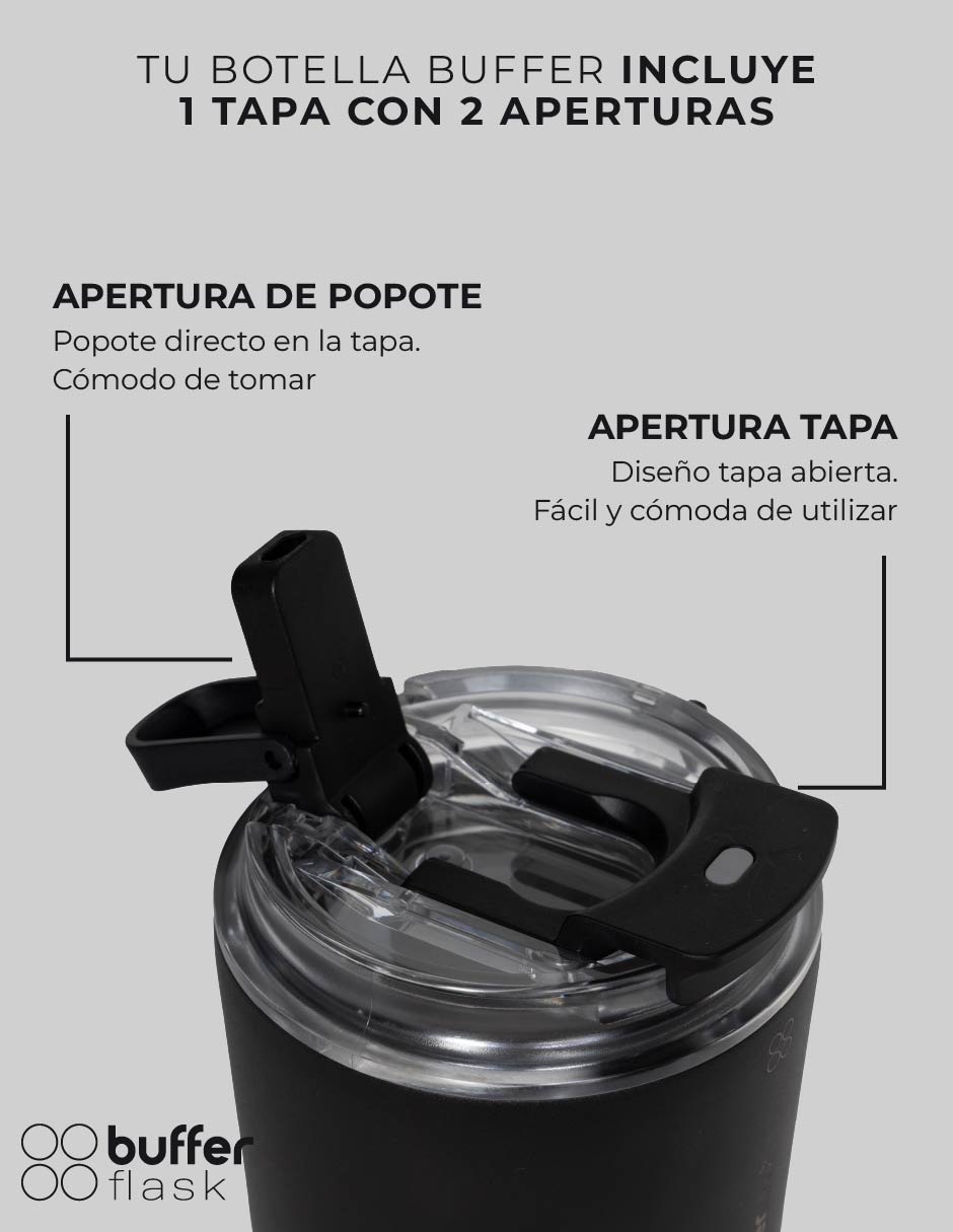 Set termo de acero inoxidable montana con tapa rosca