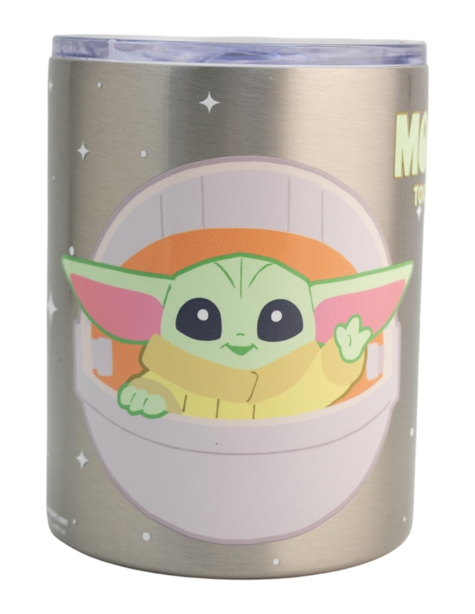 Termo de acero Mandalorian con tapa a presión 350 ml 1