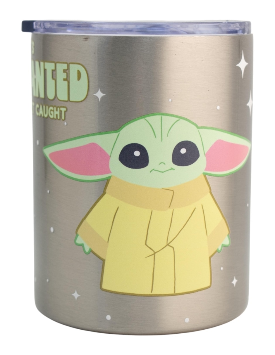 Termo de acero Mandalorian con tapa a presión 350 ml Termo de acero Mandalorian con tapa a presión 350 ml