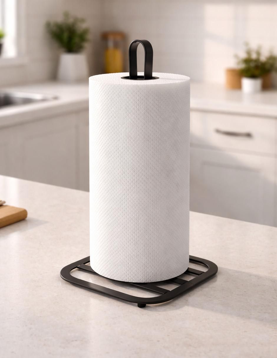 Portarollos de acero inoxidable Ideen 1 rollo