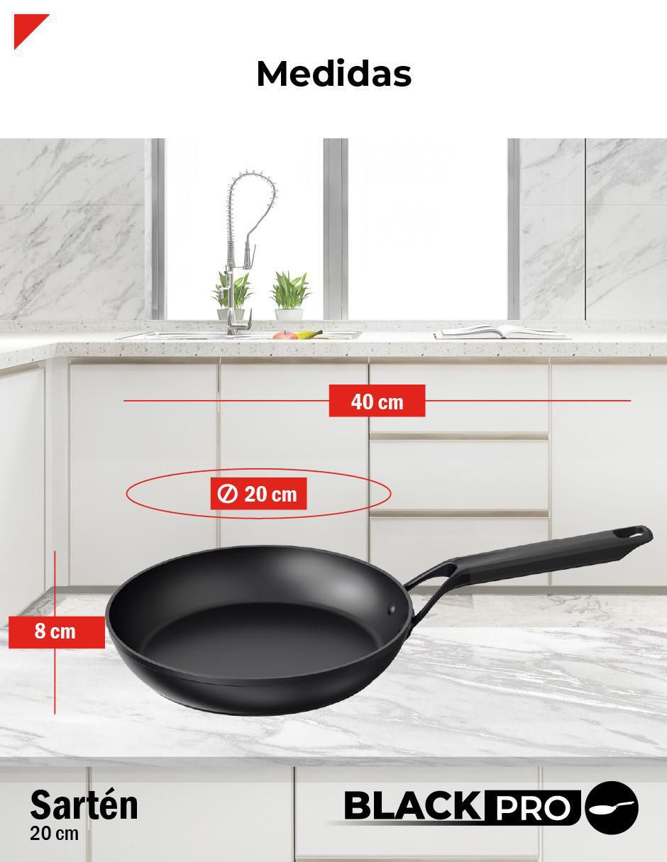 Sartén de aluminio forjado 8