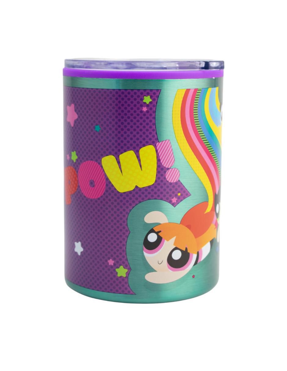 Termo doble pared de acero inoxidable Nickelodeon con tapa a presión 350 ml 7