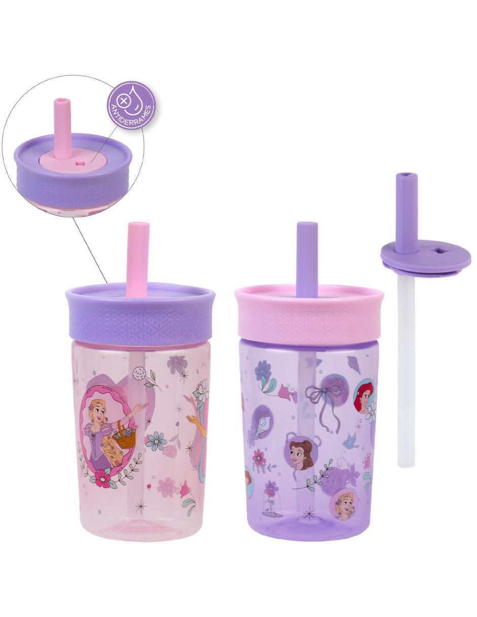 Set botella de agua con tapa rosca 450 ml