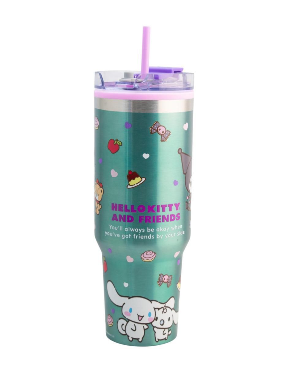 Termo doble pared de acero inoxidable Sanrio con tapa rosca 1.2 L 2