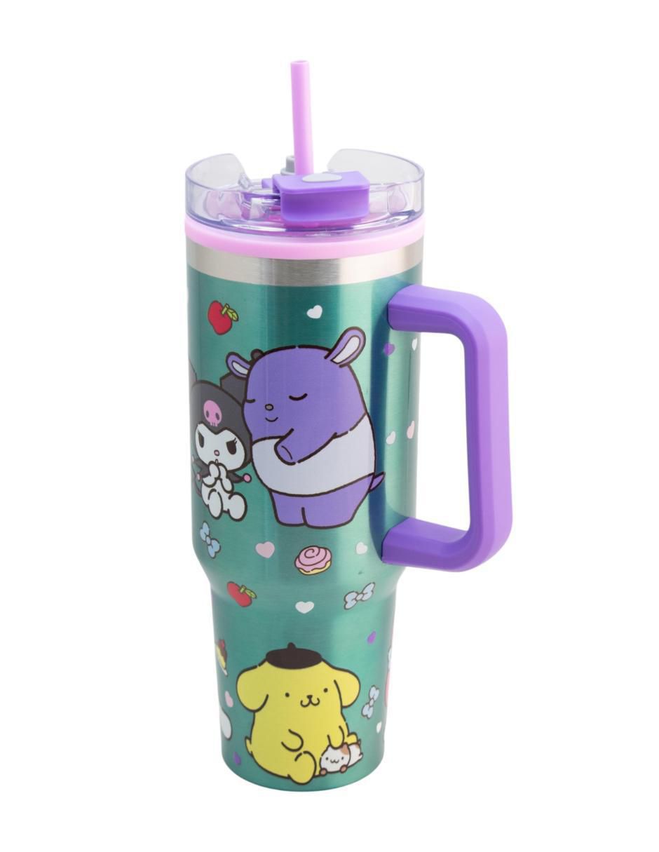 Termo doble pared de acero inoxidable Sanrio con tapa rosca 1.2 L 5