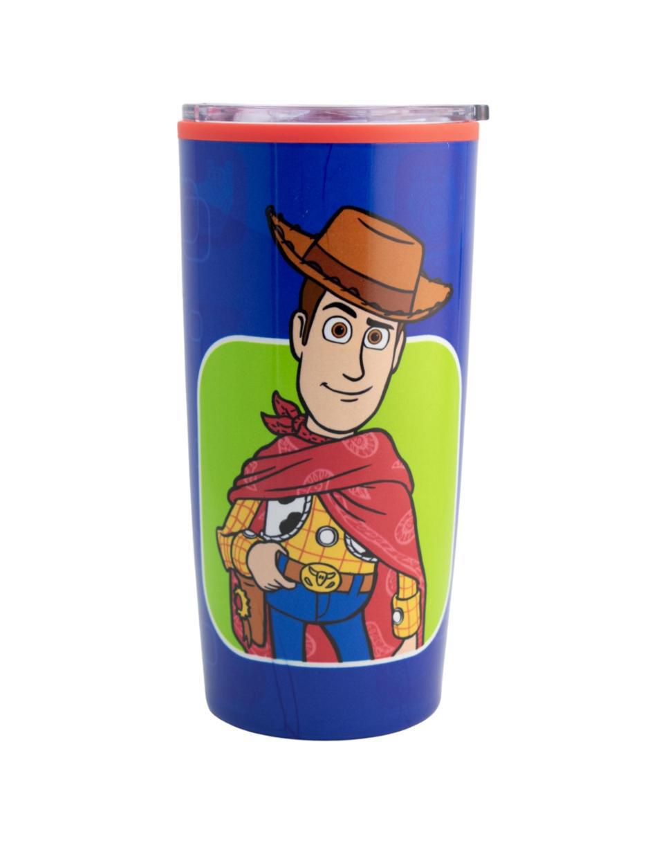 Termo doble pared de acero con plástico Toy Story con tapa a presión 500 ml 2