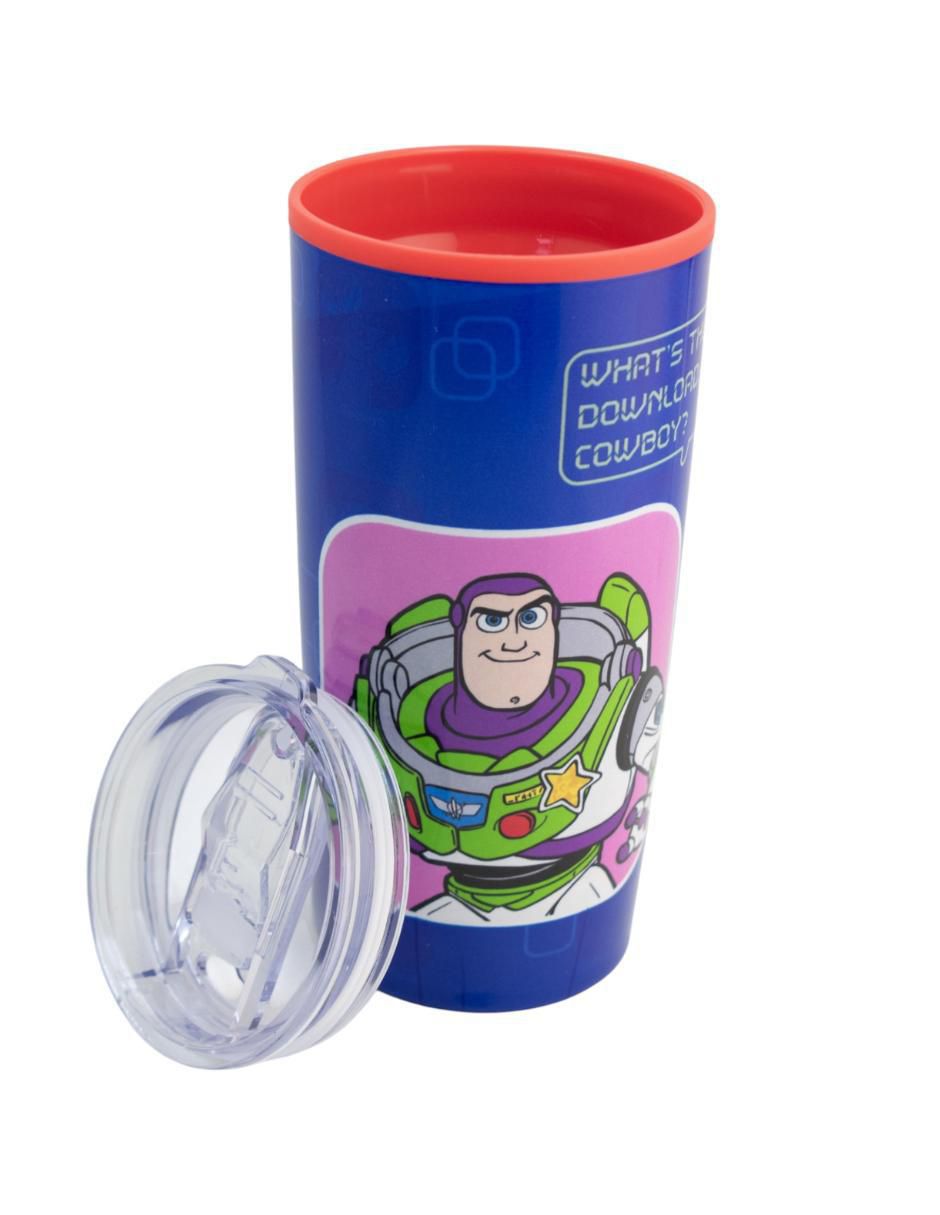 Termo doble pared de acero con plástico Toy Story con tapa a presión 500 ml 3