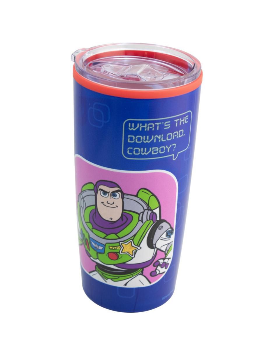 Termo doble pared de acero con plástico Toy Story con tapa a presión 500 ml 5